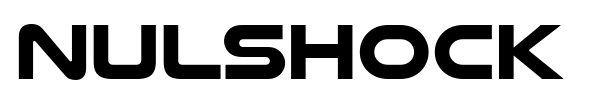 Nulshock font preview